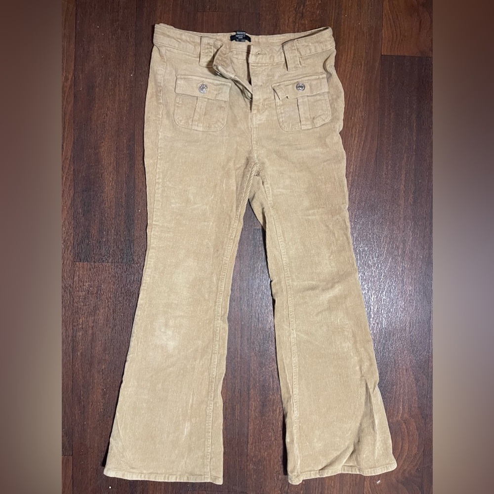 Forever 21 Kids 13/14 Reverse Khaki Flared Pants